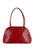 Croc Embossed Shoulder Bag, back view